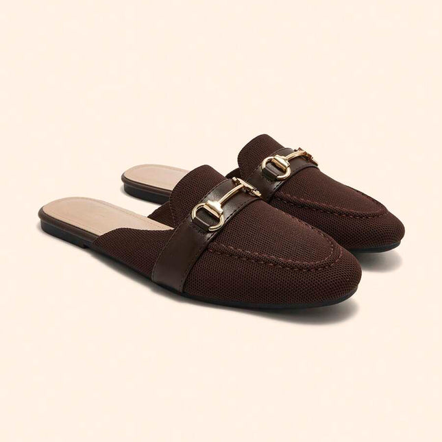 Women’s Textured Horsebit Mule Shoes