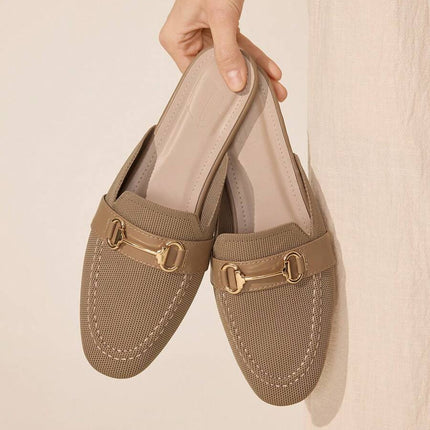 Women’s Textured Horsebit Mule Shoes