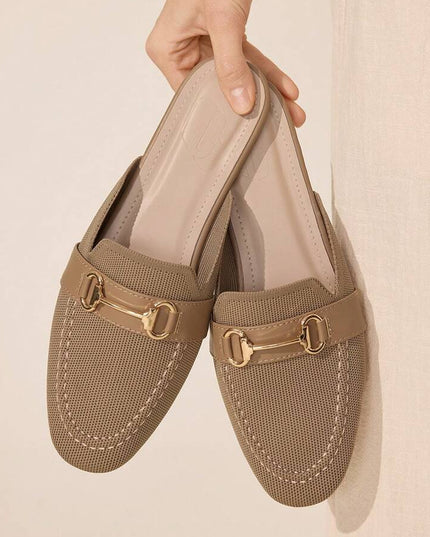 Women’s Textured Horsebit Mule Shoes