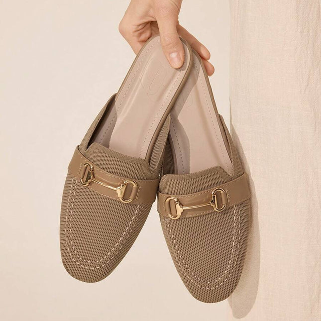 Women’s Textured Horsebit Mule Shoes