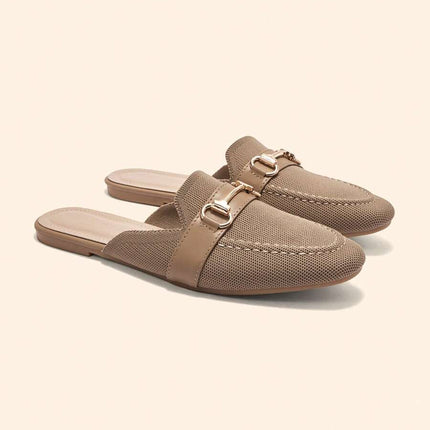 Women’s Textured Horsebit Mule Shoes