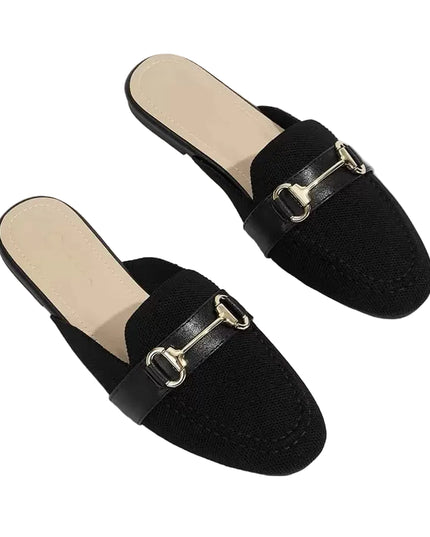 Women’s Textured Horsebit Mule Shoes