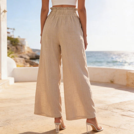 Women’s Wide Leg Drawstring Trousers