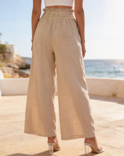 Women’s Wide Leg Drawstring Trousers