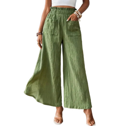 Women’s Wide Leg Drawstring Trousers