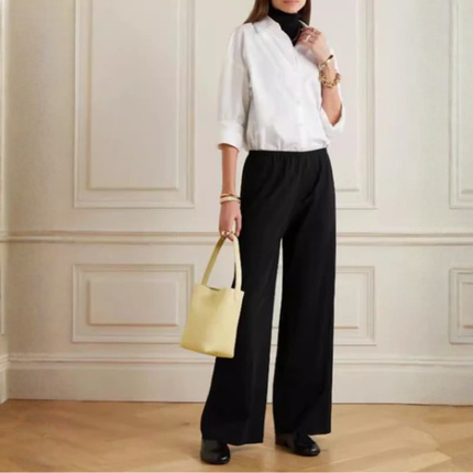 Women’s Wide-Leg Trousers with High Waist