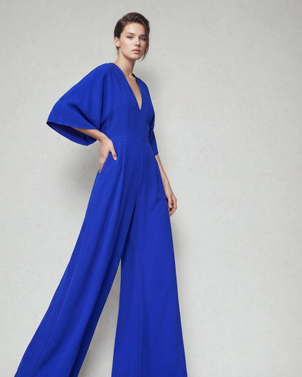 Women’s Wide-Leg Wrap Jumpsuit
