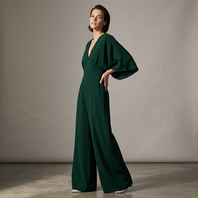 Women’s Wide-Leg Wrap Jumpsuit