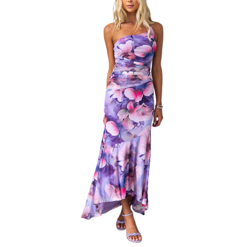 Women’s Floral Asymmetrical Dress
