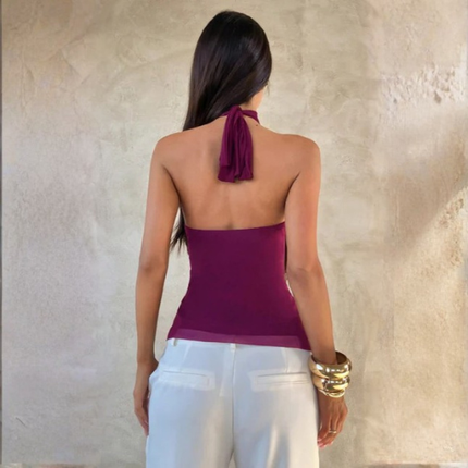 Women’s Halter Ruffle Top