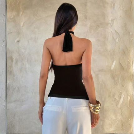 Women’s Halter Ruffle Top